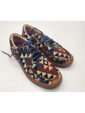 EUC Twisted X Hooey Loper Aztec Southwestern Slip On Shoes Men’s 9.5